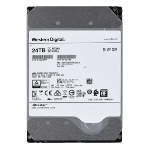Standusis diskas WESTERN DIGITAL ULTRASTAR Ultrastar DC HC580 24TB SATA 512 MB 7200 aps./min 3,5" 0…
