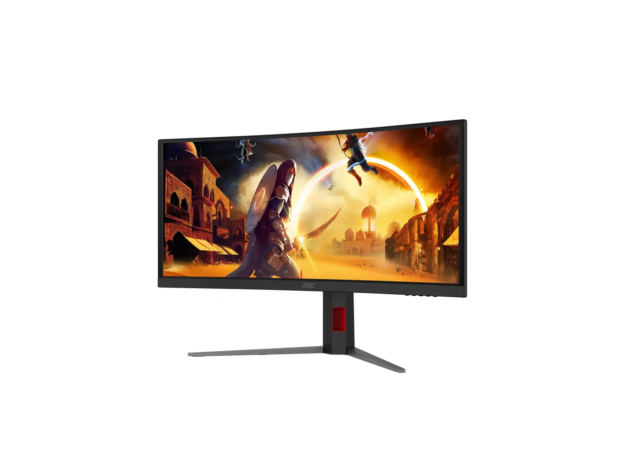 AOC CU34G4CA | 34 " | Fast VA | WQHD | 21:9 | 180 Hz | 1 ms | 3440 x 1440 pixels | 450 cd/m² | HDMI ports quantity 2 | Black