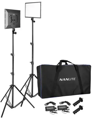 Nanlite Lumipad 25 LED šviesos diodų valgomųjų prietaisų komplektas
