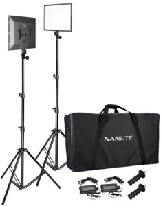 Nanlite Lumipad 25 LED šviesos diodų valgomųjų prietaisų komplektas