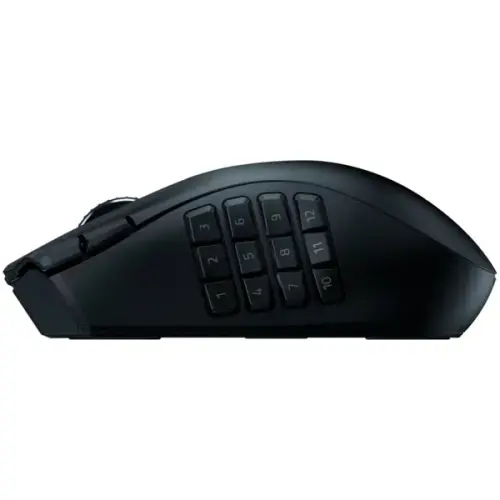 "Razer Naga V2 HyperSpeed" žaidimų pelė, 2,4 GHz, "Bluetooth", belaidė, juoda
