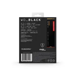 SSD diskas WESTERN DIGITAL Black SN850X 2 TB, M.2 2280, PCIe 4.0 x4 (NVMe)