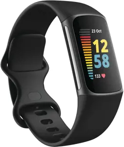 "Fitbit Charge 5" juodas/grafitinis nerūdijantis plienas (juodas)