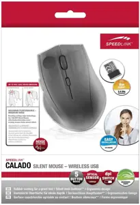 "Speedlink" belaidė pelė "Calado", juoda (SL-6343-RRBK)