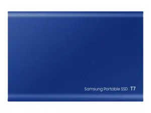 "Samsung" nešiojamasis SSD T7, 2000 GB, C tipo USB, 3.2 Gen 2 (3.1 Gen 2), 1050 MB/s, apsauga nuo slaptažodžio, mėlynas