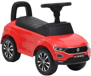 Paspiriamas vaikiškas automobilis Volkswagen T-Roc, raudonas