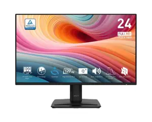 LCD Monitor MSI PRO MP242A E2 24" Business Matte Panel IPS 1920x1080 16:9 120 Hz 1 ms Speakers Colo…