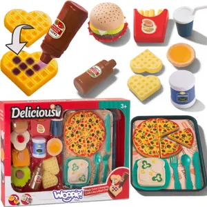 WOOPIE pjaustymo ir krovimo maisto produktų rinkinys Greito maisto rinkinys 36 el.