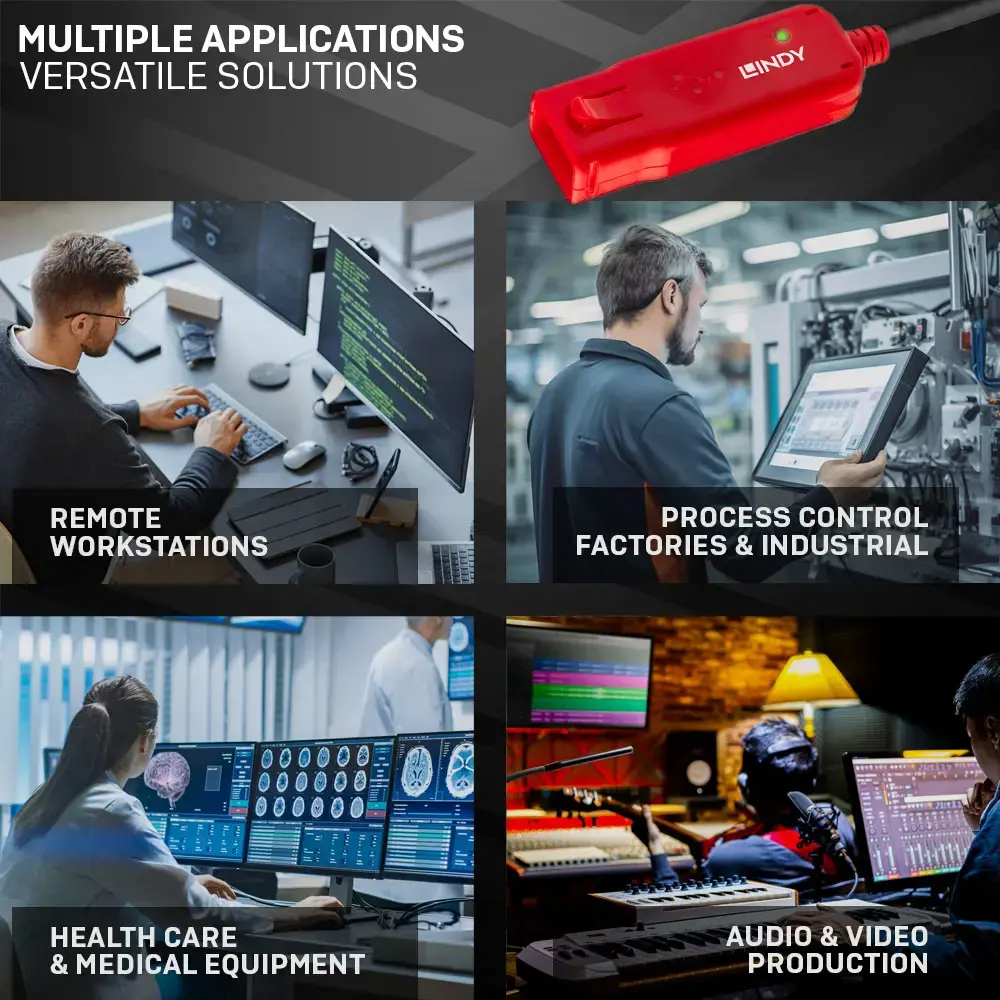 "Lindy" 8 m USB 2.0 aktyvusis prailgintuvas, CE, UKCA, FCC, RoHS, REACH, Kalifornijos pasiūlymas 65, juodas, 0 - 50 °C, -20 - 60 °C, 8 m, 280 g