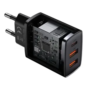 MOBILUSIS SIENINIS ĮKROVIKLIS 30W/JUODAS CCXJ-E01 BASEUS