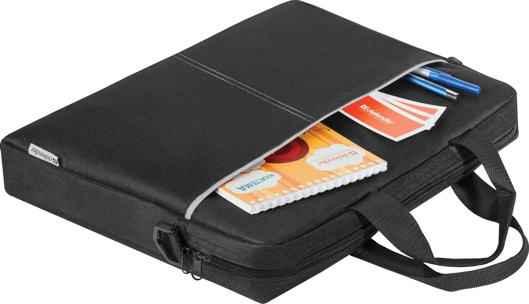 "Defender Lite" nešiojamojo kompiuterio dėklas 39,6 cm (15,6"), juodas, pilkas