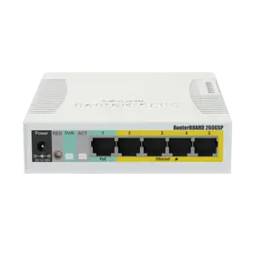 Komutatorius|MIKROTIK|CSS106-1G-4P-1S|5x10Base-T / 100Base-TX / 1000Base-T|1xSFP|CSS106-1G-4P-1S