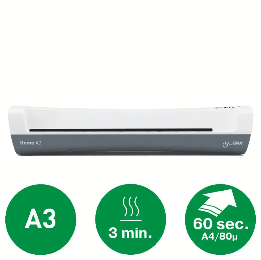 Leitz iLAM Home, 33 cm, Hot laminator, 3 min, 300 mm/min, 0.4 mm, A3