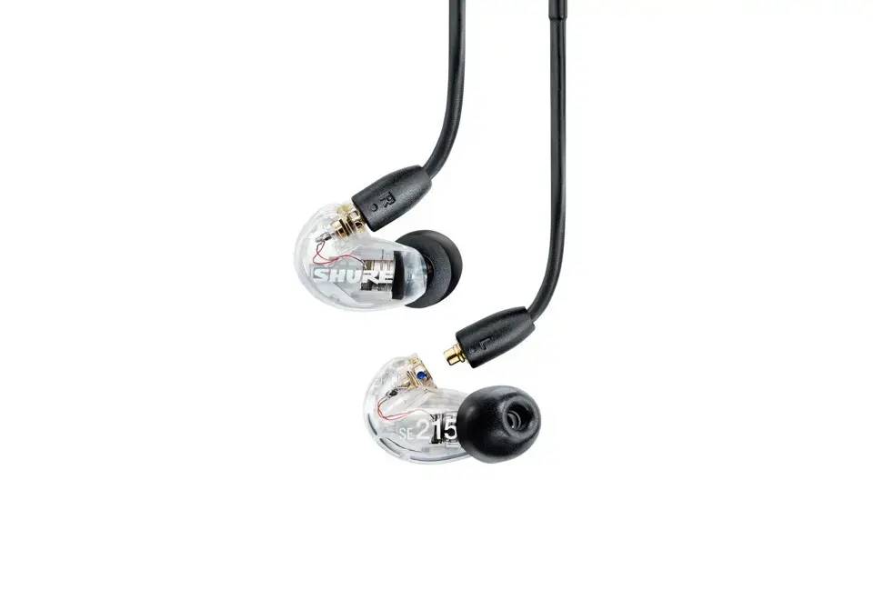 Shure AONIC 215 - in-ear headphones with single transducer and 3.5mm cable (transparent)