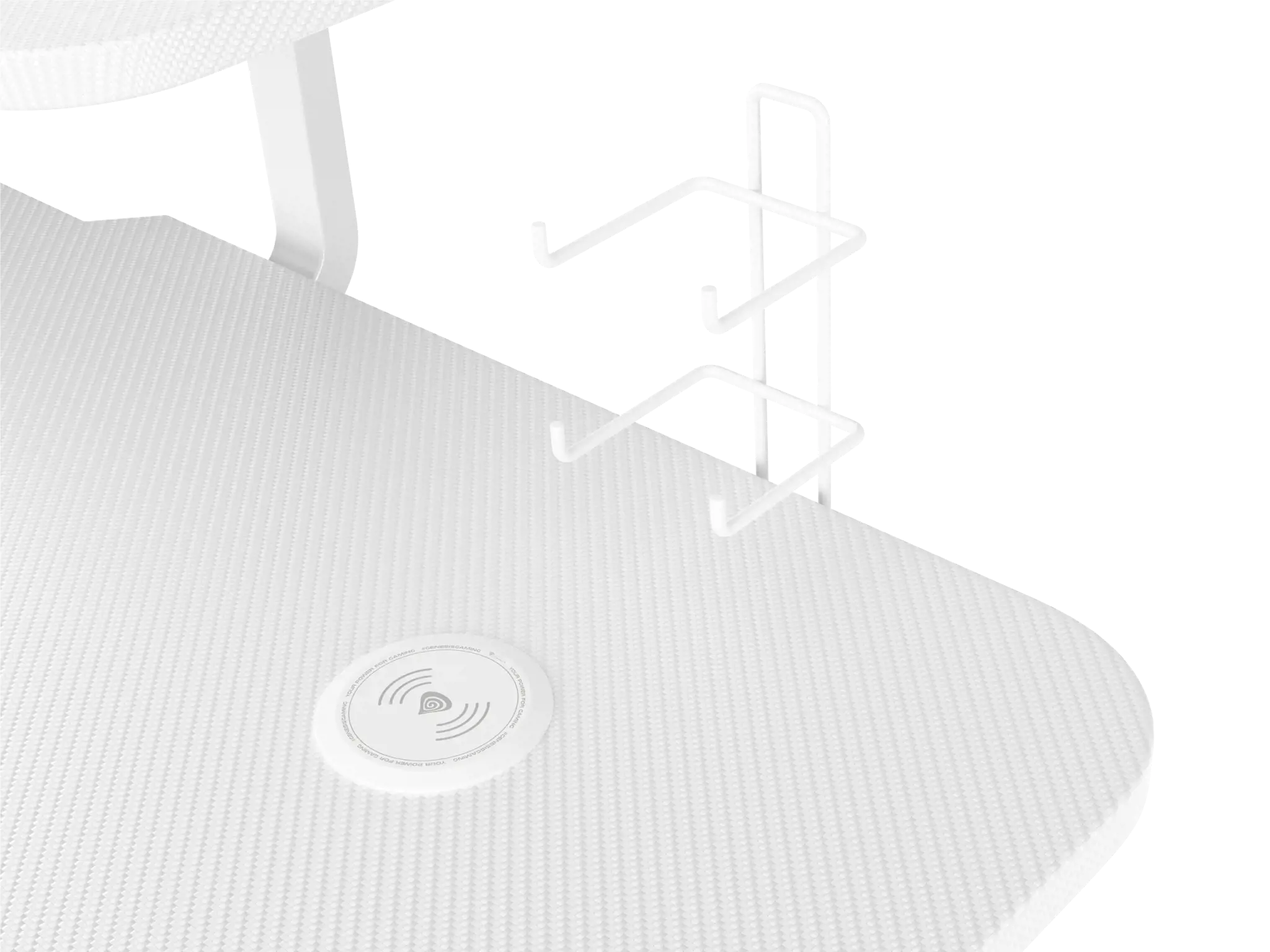 Žaidimų stalas Genesis Holm 320 RGB, Balta