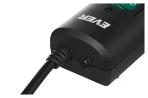 "Ever Optima" 3 m 6 kintamosios srovės lizdai 250 V Juoda