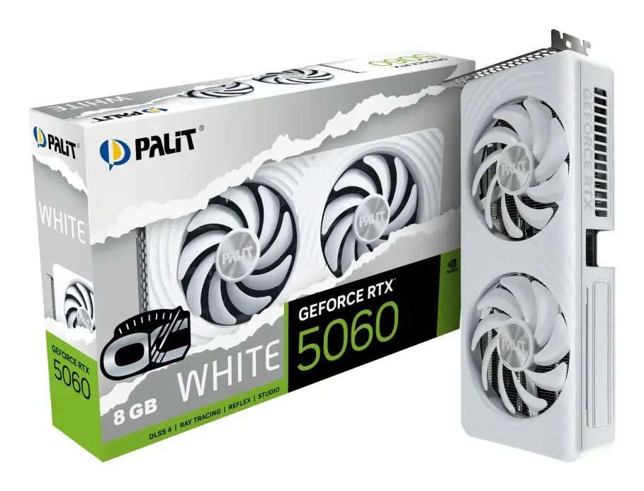 Vaizdo plokštė PALIT GeForce RTX 5060 8 GB, GDDR7, NE75060U19P1-GB2063M
