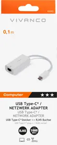 Vivanco adapter USB-C - LAN RJ45