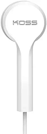 "Koss" laidinės ausinės KEB9iW, į ausis, su mikrofonu, baltos spalvos