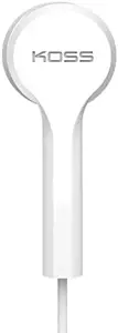 "Koss" laidinės ausinės KEB9iW, į ausis, su mikrofonu, baltos spalvos