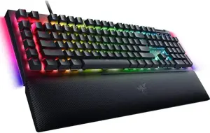 "Razer BlackWidow V4" mechaninė žaidimų klaviatūra, žalias jungiklis, JAV išdėstymas, laidinė, juoda