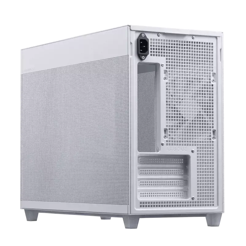 ASUS AP201 PRIME CASE TG WHITE, Mini Tower, Kompiuteris, Balta, micro ATX, Mini-ITX, 17 cm, 33,8 cm