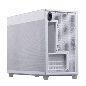 ASUS AP201 PRIME CASE TG WHITE, Mini Tower, Kompiuteris, Balta, micro ATX, Mini-ITX, 17 cm, 33,8 cm