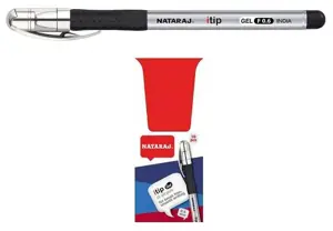 Gelinis rašiklis NATARAJ, Itip Fine 0,6 mm, juodos spalvos rašalas, 1 vnt.