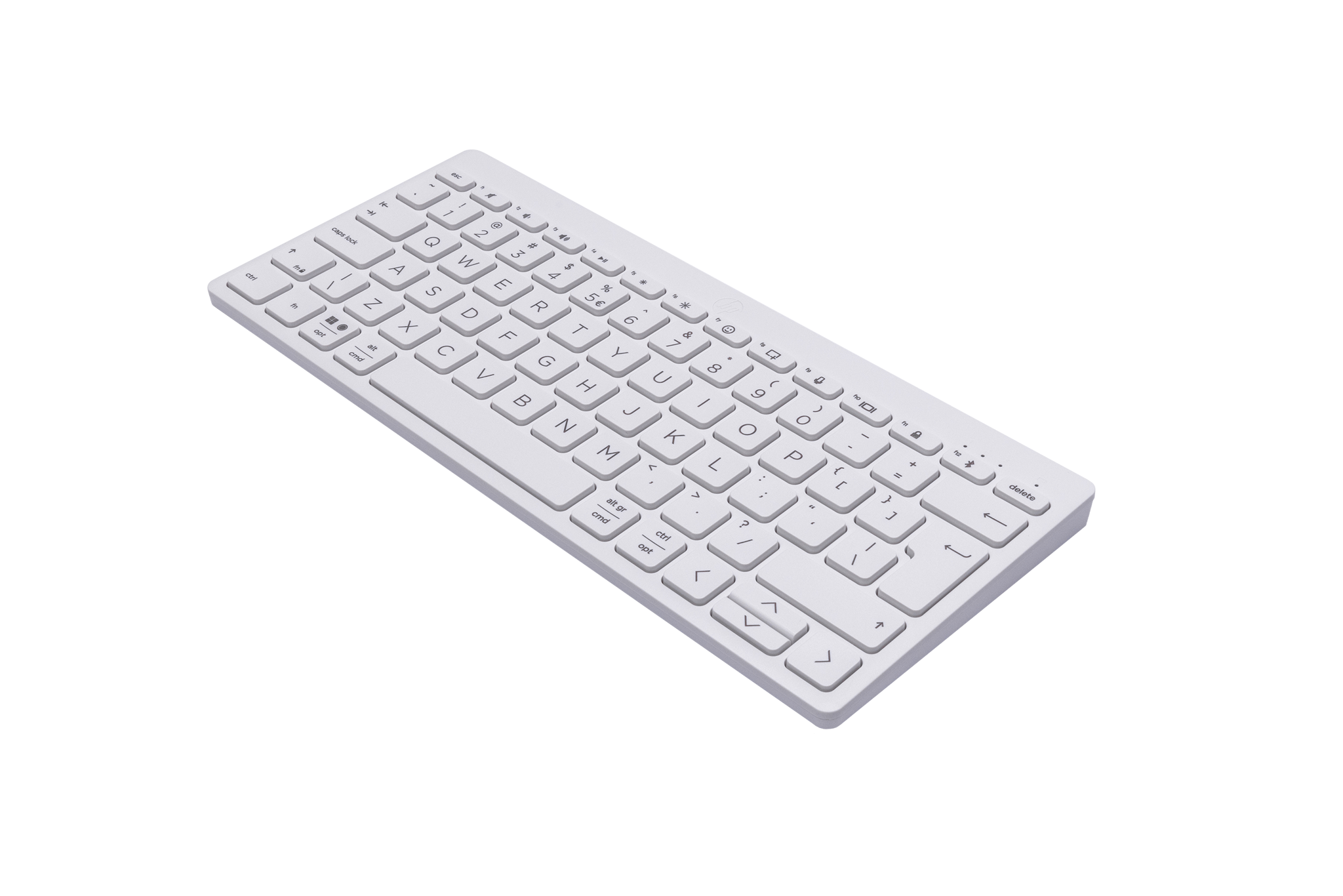 "HP 350 Compact Multi-Device Bluetooth" klaviatūra, mini, "Bluetooth", mechaninė, QWERTY, balta