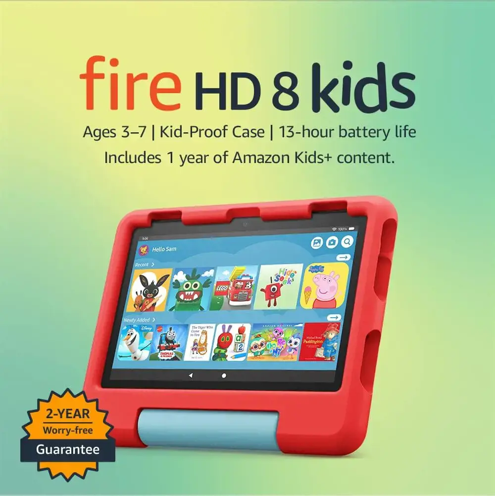 "Amazon Fire HD 8 Kids" 32GB 2022, raudona