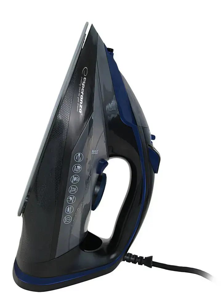 Esperanza EHI012  Steam iron, ceramic soleplate, black, 2600W