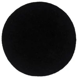 Stalo kilimėliai, 4 vnt., juodi, 38cm, medvilnė, apvalūs