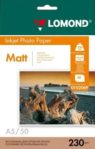 Matinis Fotopopierius Lomond, A5, 230 g/m², 50 psl.