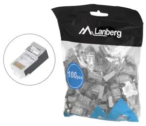 LANBERG PLS-5000EZ "Lanberg" kištukas RJ-45 FTP CAT5E 8P8C (100 vnt.)