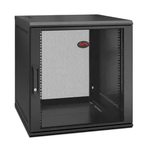 APC NetShelter WX 12U viengubo atlenkiamo sieninio montavimo spinta, 600 mm gylio, sieninė spinta, 12U, 90 kg, juoda