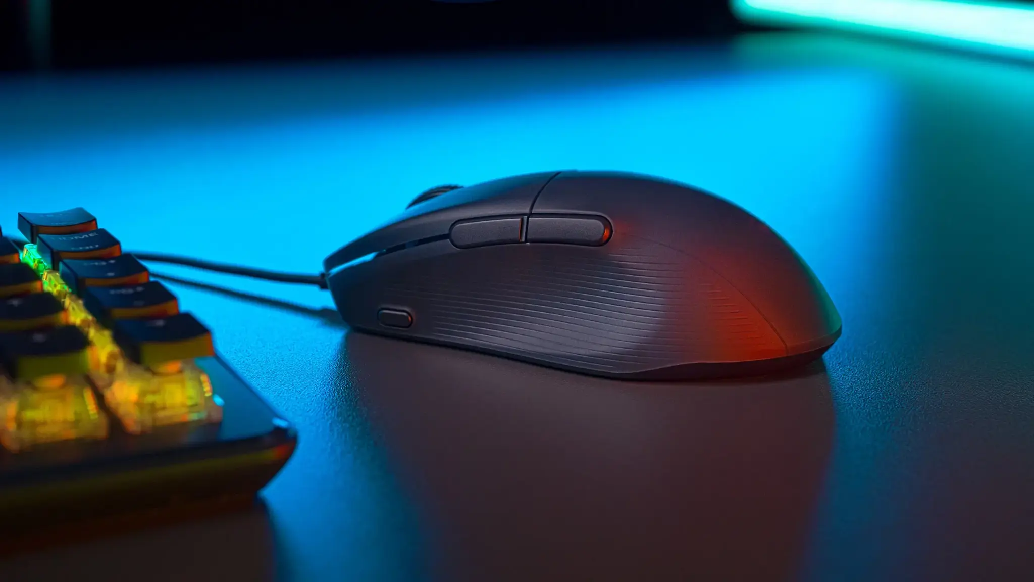 Turtle Beach Pure SEL - Ultra-Light Ergonomic RGB Gaming Mouse, 8K DPI Optical Sensor, Mechanical Switches, Pretension System, Pure PTFE glides, RGB Illumination Black, Right-hand, Optical, USB Type-A, 8000 DPI, Black