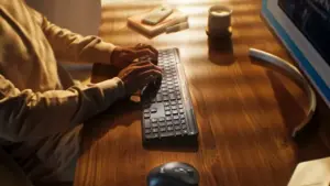 Logitech Signature Slim Solar+ K980 for Business Belaidė klaviatūra, RF+Bluetooth, US Int, Graphite