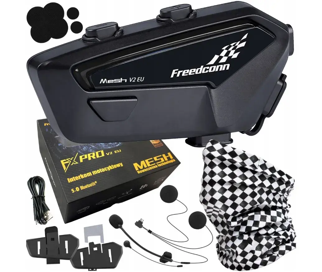 FreedConn FX Pro V2 EU MESH motorcycle intercom