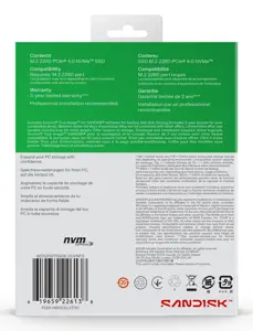 Western Digital Green WD ™ SN3000 NVMe™ SSD POWERED BY SANDISK 2 TB