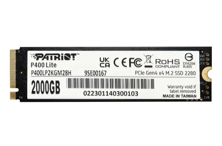 SSD diskas PATRIOT MEMORY P400 Lite 2 TB, M.2