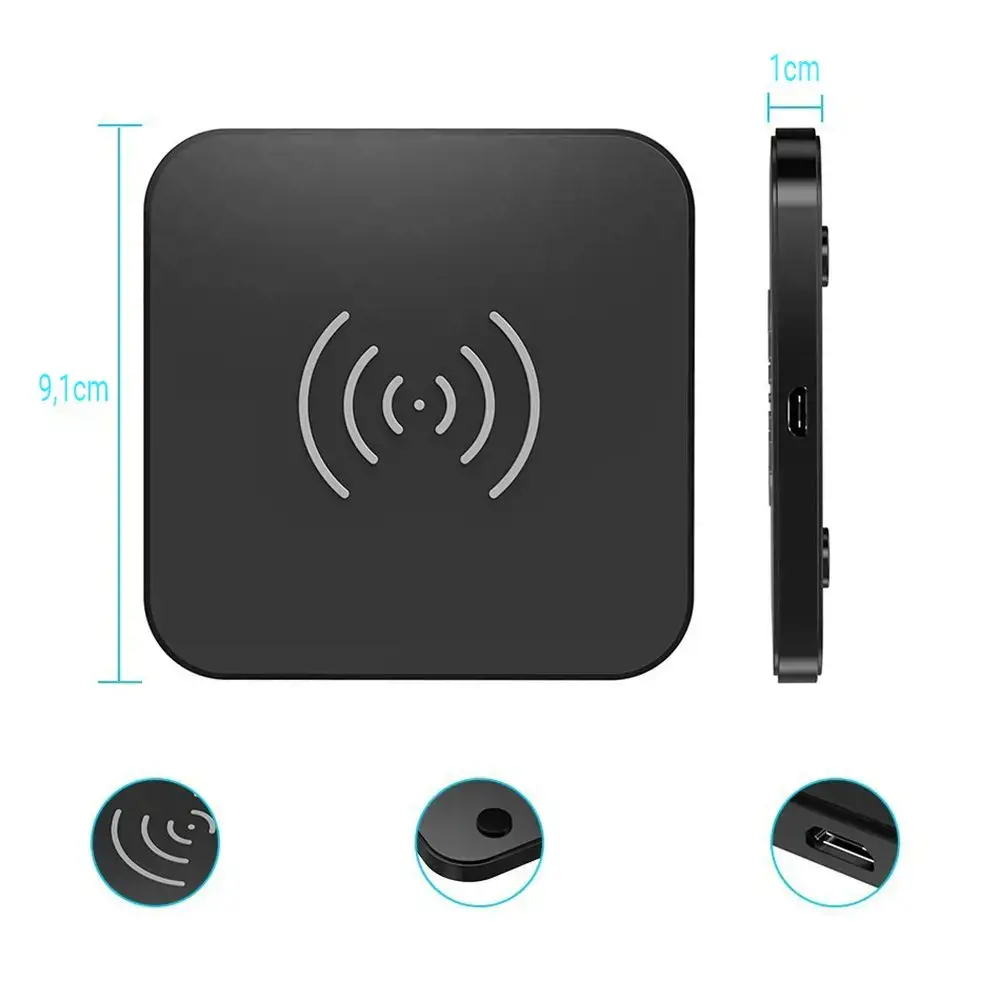 Choetech Qi 10W wireless charger for phone headphones black (T511-S)