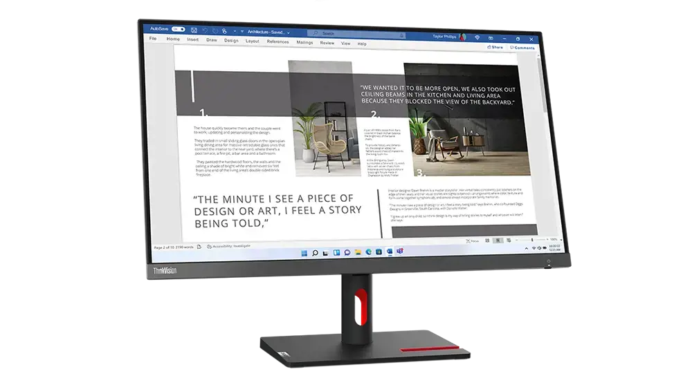 Lenovo ThinkVision S27i-30, 68,6 cm (27"), 1920 x 1080 taškų, "Full HD", LED, 6 ms, pilka