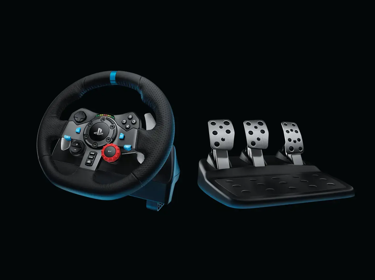 LOGITECH G29 Driving Force Racing Wheel - skirtas "PlayStation 4", "PlayStation 3" ir kompiuteriui - USB -