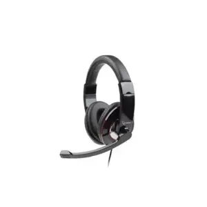 GEMBIRD MHS-001 Gembird mikrofonas ir stereofoninės ausinės su garsumo reguliatoriumi, juodos spalv…