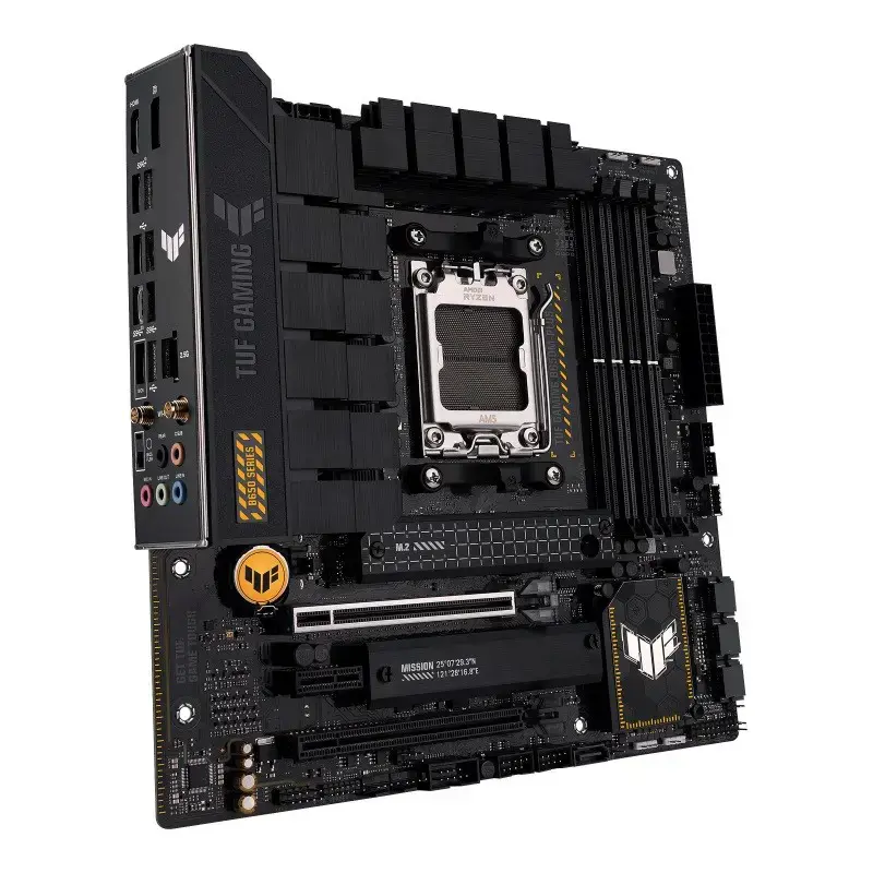 ASUS TUF GAMING B650M-PLUS WIFI, AMD, Socket AM5, DDR5-SDRAM, 128 GB, DIMM, dviejų kanalų