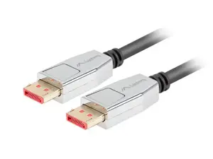 LANBERG DisplayPort M/M kabelis 20 PIN v1.4 1,8 m 8K juodas