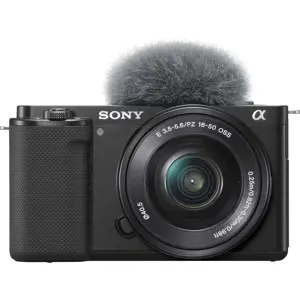 "Sony" α ZV-E10L, 24,2 MP, 6000 x 4000 taškų, CMOS, 4K Ultra HD, jutiklinis ekranas, juoda