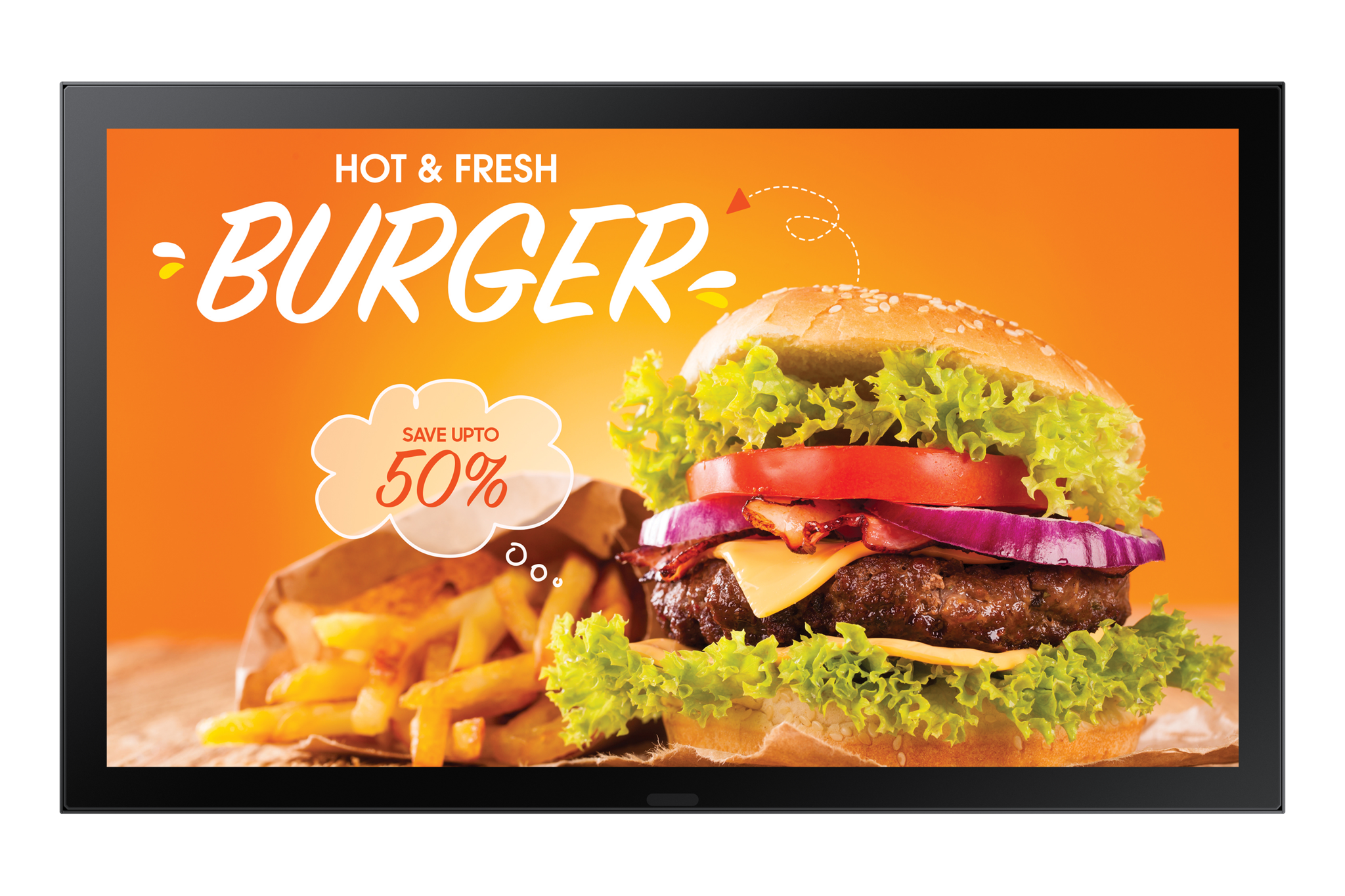 "Samsung" LH24OHBEBGBGBXEN, Skaitmeninės reklamos plokščias skydelis, 61 cm (24"), IPS, 1920 x 1080 taškų, "Wi-Fi