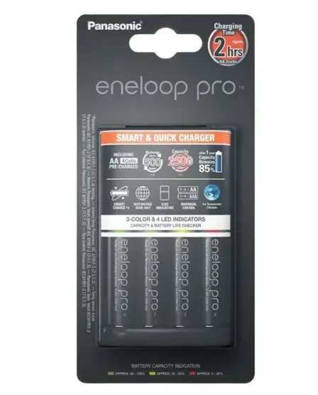 Kroviklis Panasonic ENELOOP Pro K-KJ55HCD40E, 2 val; +(4xAA)