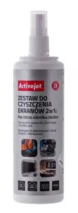 Activejet AOC-269 Ekrano valymo rinkinys 2in1 250 ml/20x20 cm